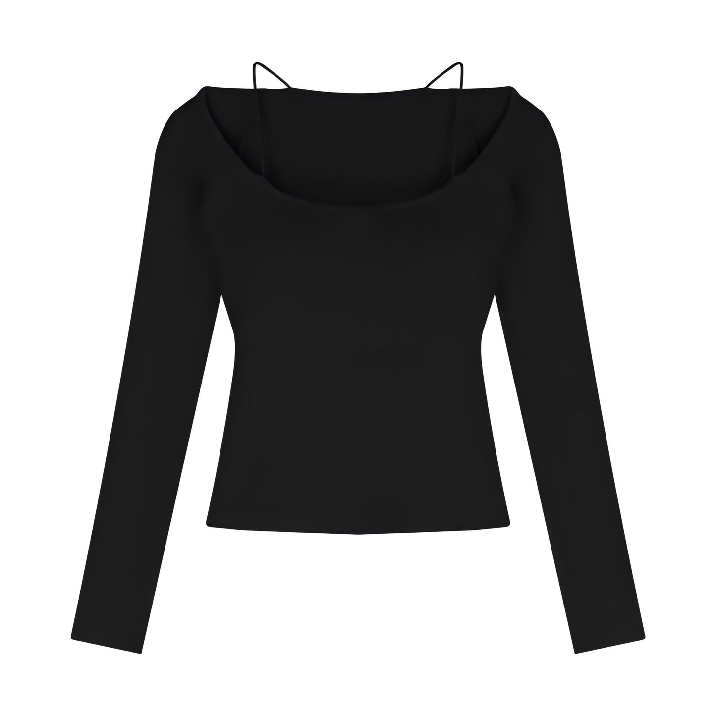 Off-the-shoulder fitted top
