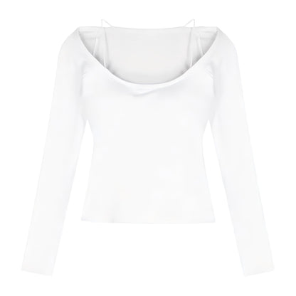 Off-the-shoulder fitted top