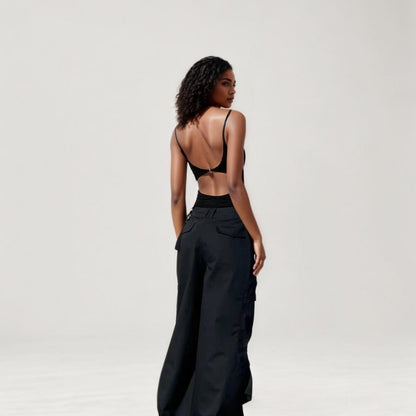 Backless Design Sensation One-Piece Top