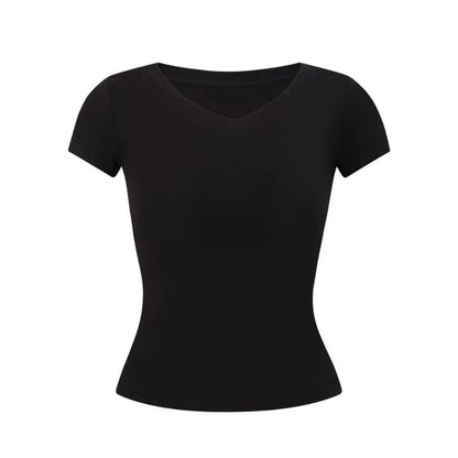 V-Neck Slim Fit Short Sleeve T-Shirt