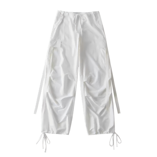 Tie Detail Work Pants