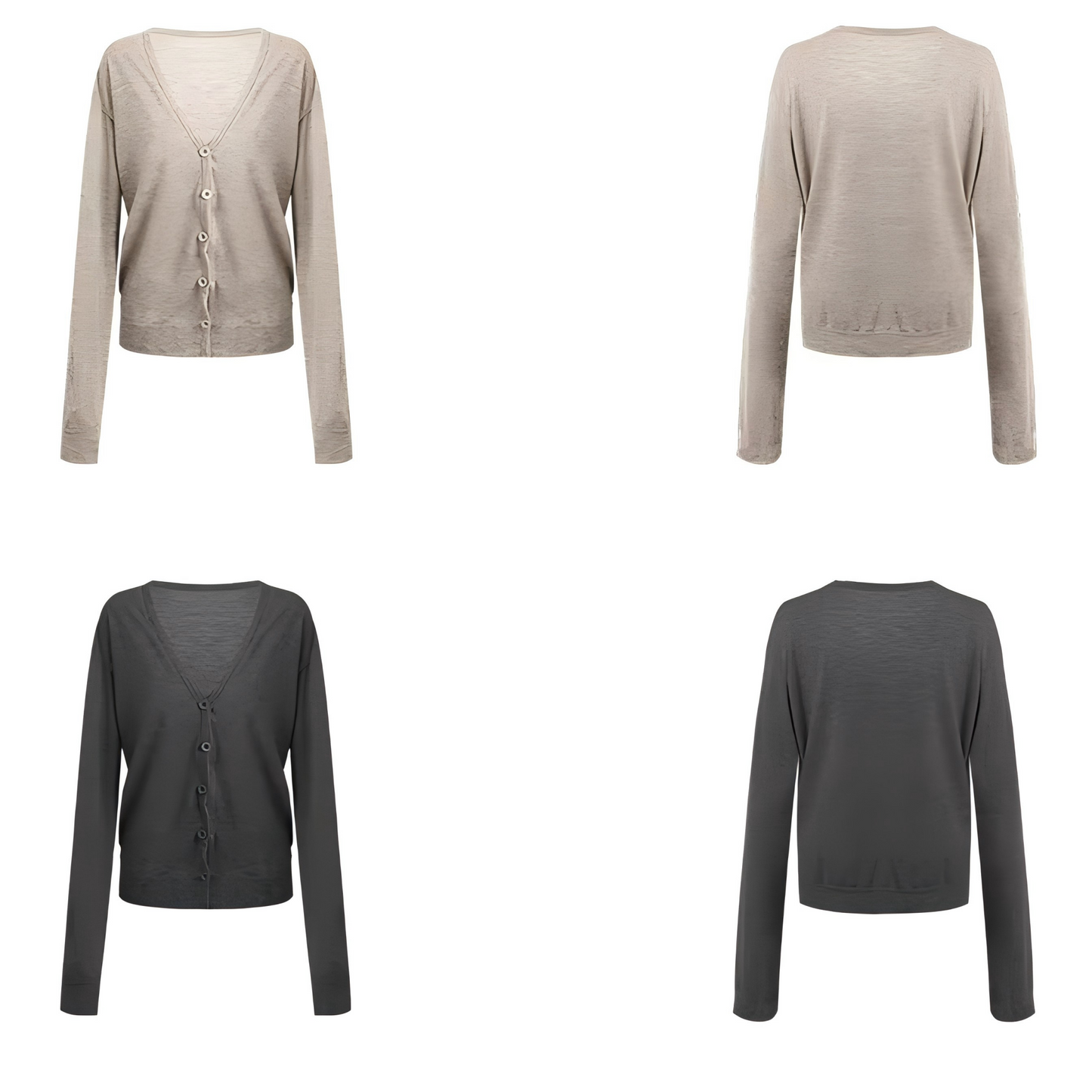 Air-conditioned knitted cardigan